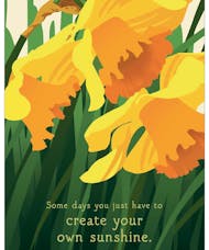 Get Well Daffodil Card