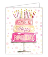 Birthday Pink Cake Card