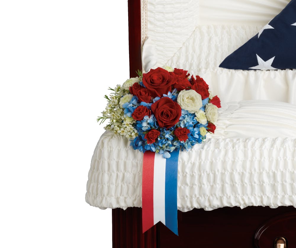Patriotic Pillow Anchorage (AK) Sympathy & Funeral Flowers Bagoy's