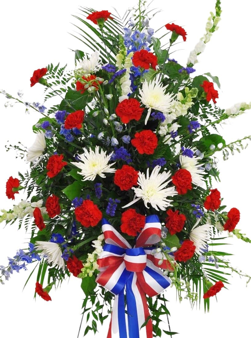 Stars and Stripes, Sympathy Spray Anchorage (AK) Patriotic Flowers