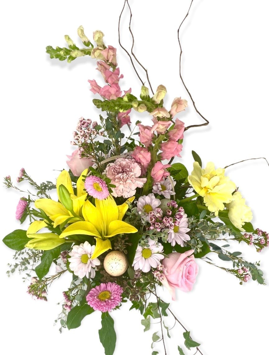 Easter Bloom basket Spring Flower Delivery Anchorage (AK) Bagoy's