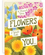 Friends & Flowers Birthday Card